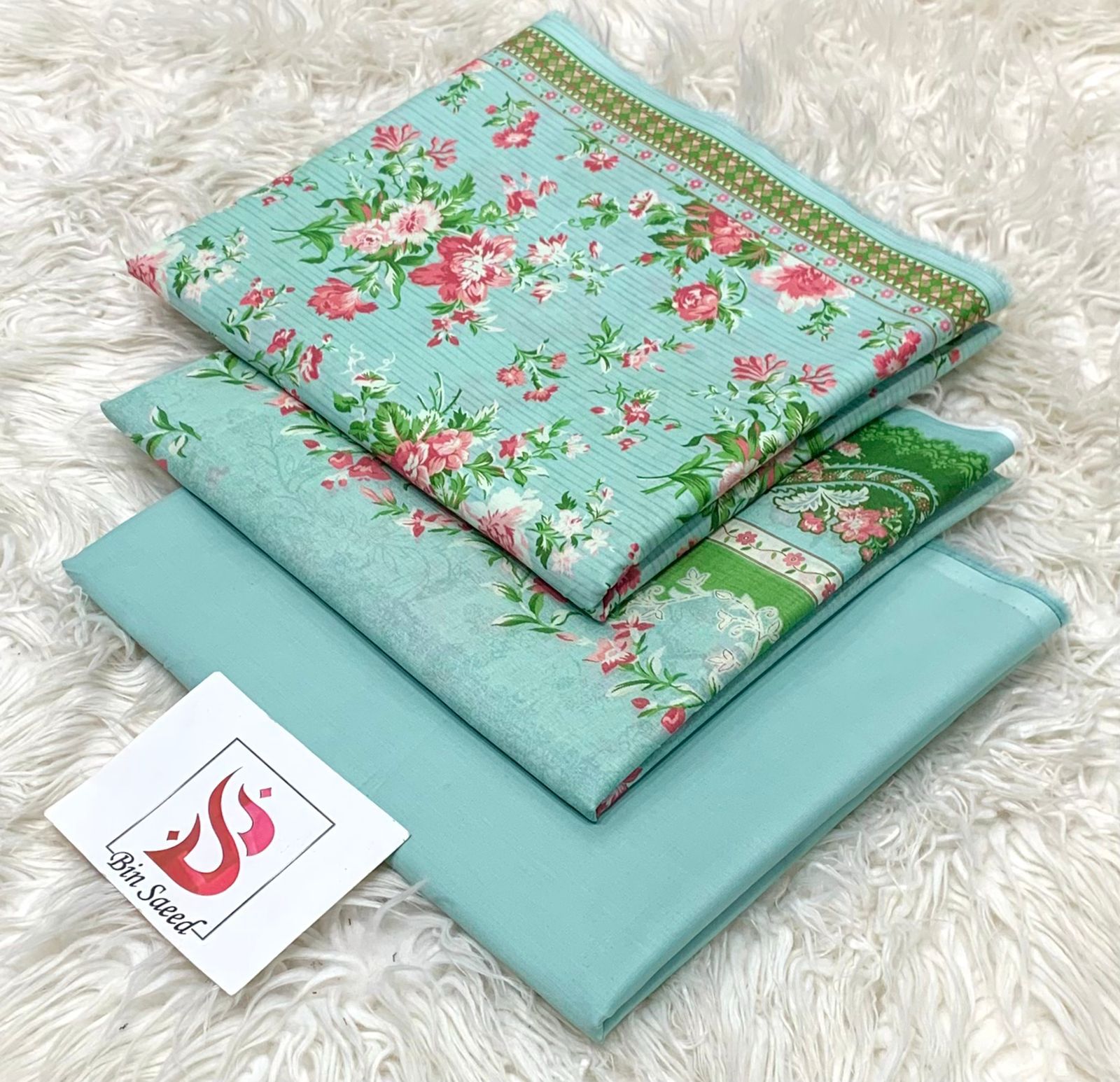 Bin Saeed — Original *Printed 3pc Collection — Fabric Lawn