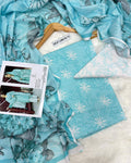 Sapphire — Sky Aqua Printed Lawn 3pc | Airjet Lawn 90/88